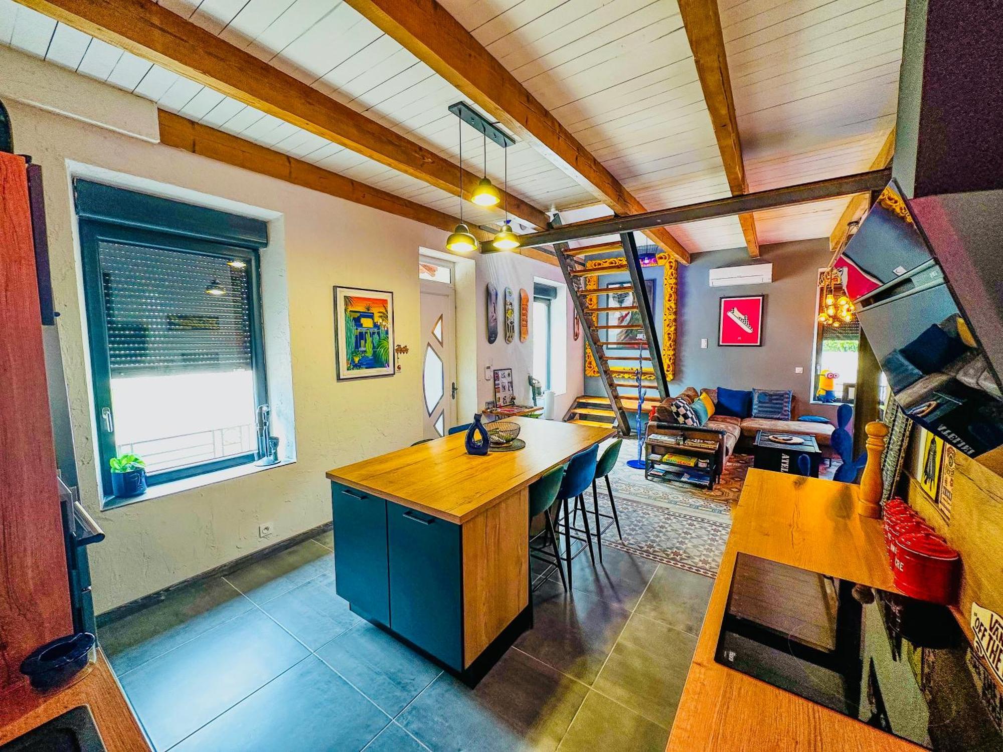 Loft Modern Avec Jardin Piscine Et Pool House Villa Lavalette ภายนอก รูปภาพ