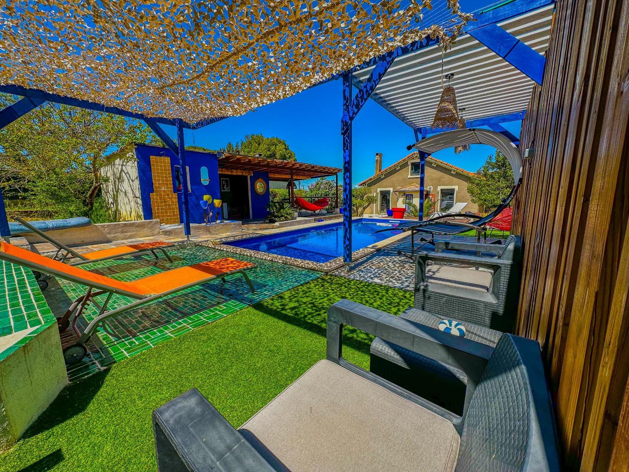 Loft Modern Avec Jardin Piscine Et Pool House Villa Lavalette ภายนอก รูปภาพ