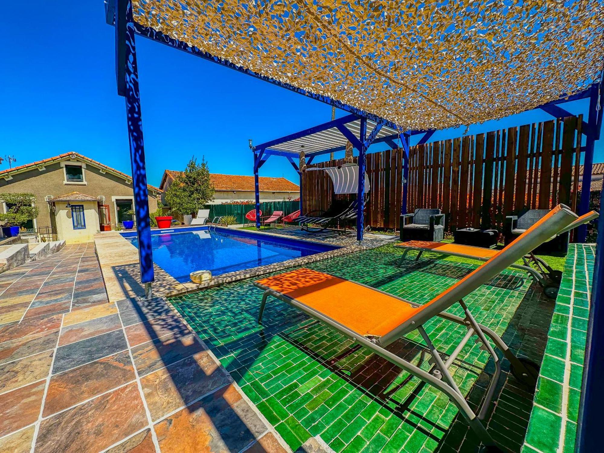 Loft Modern Avec Jardin Piscine Et Pool House Villa Lavalette ภายนอก รูปภาพ