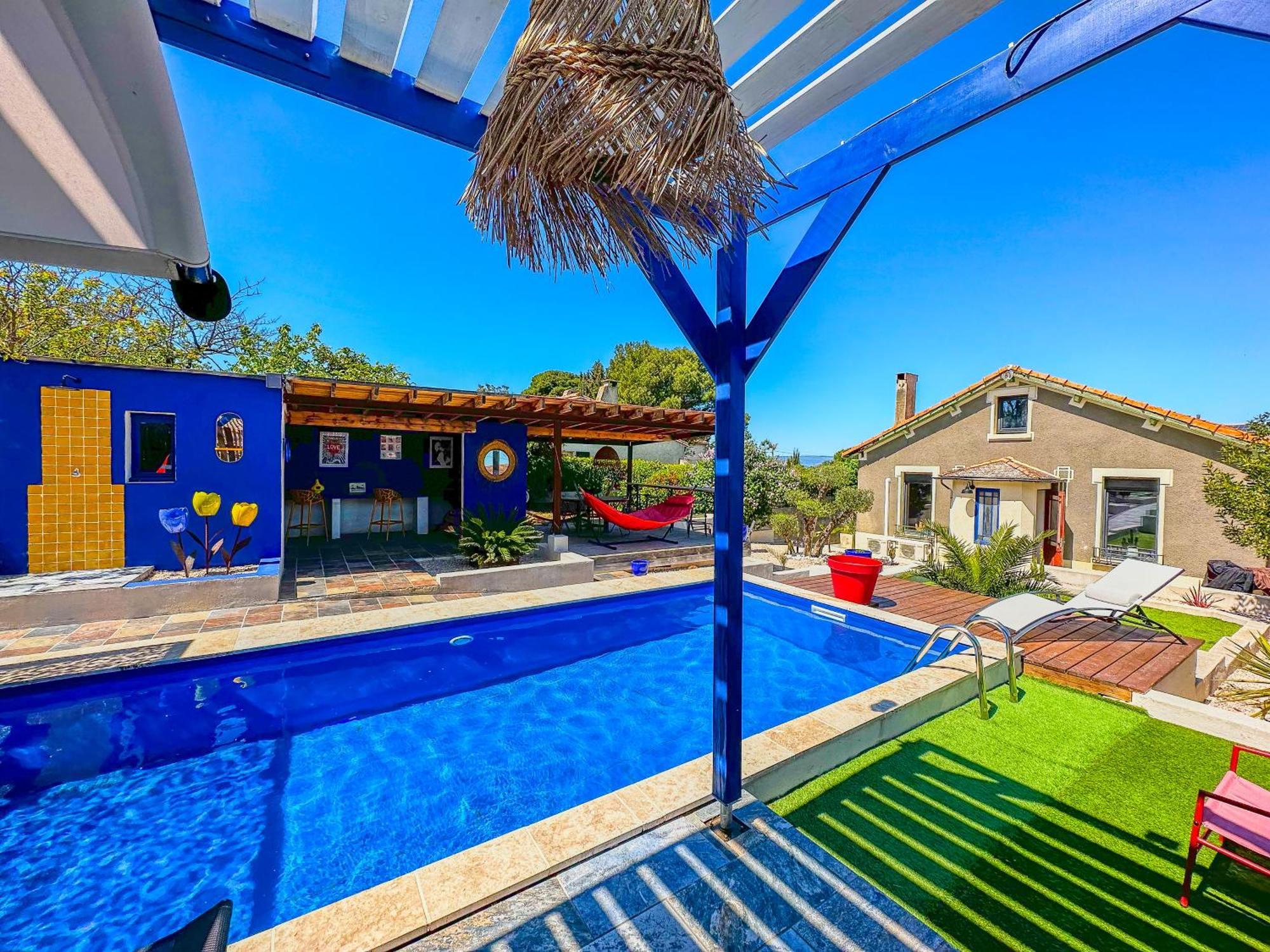 Loft Modern Avec Jardin Piscine Et Pool House Villa Lavalette ภายนอก รูปภาพ